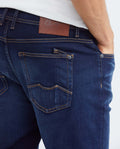 Men's Morrison Jeans Straight Bootcut Dark Wash Heel Extended Distressing - 6