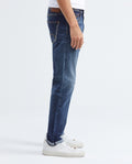 Men's Morrison Jeans Straight Bootcut Dark Wash Knee-Thigh Distressing - 6
