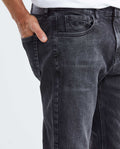 Men's Morrison Jeans Straight Bootcut Gray Wash Knee-Thigh Distressing 332F009 - 3