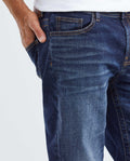 Men's Famous Jeans Slim Fit Dark Wash Subtle Vintage in Cotton Stretch Blend 332F020 - 3