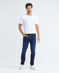 Men's Famous Jeans Slim Fit Dark Wash Double Recycled Blend Subtle Vintage 332F021 - 2