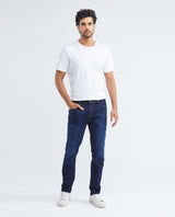 Men's Famous Jeans Slim Fit Dark Wash Double Recycled Blend Subtle Vintage 332F021 - 2