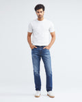 Men's Famous Jeans Slim Fit Medium Wash Subtle Vintage 332F022 - 2
