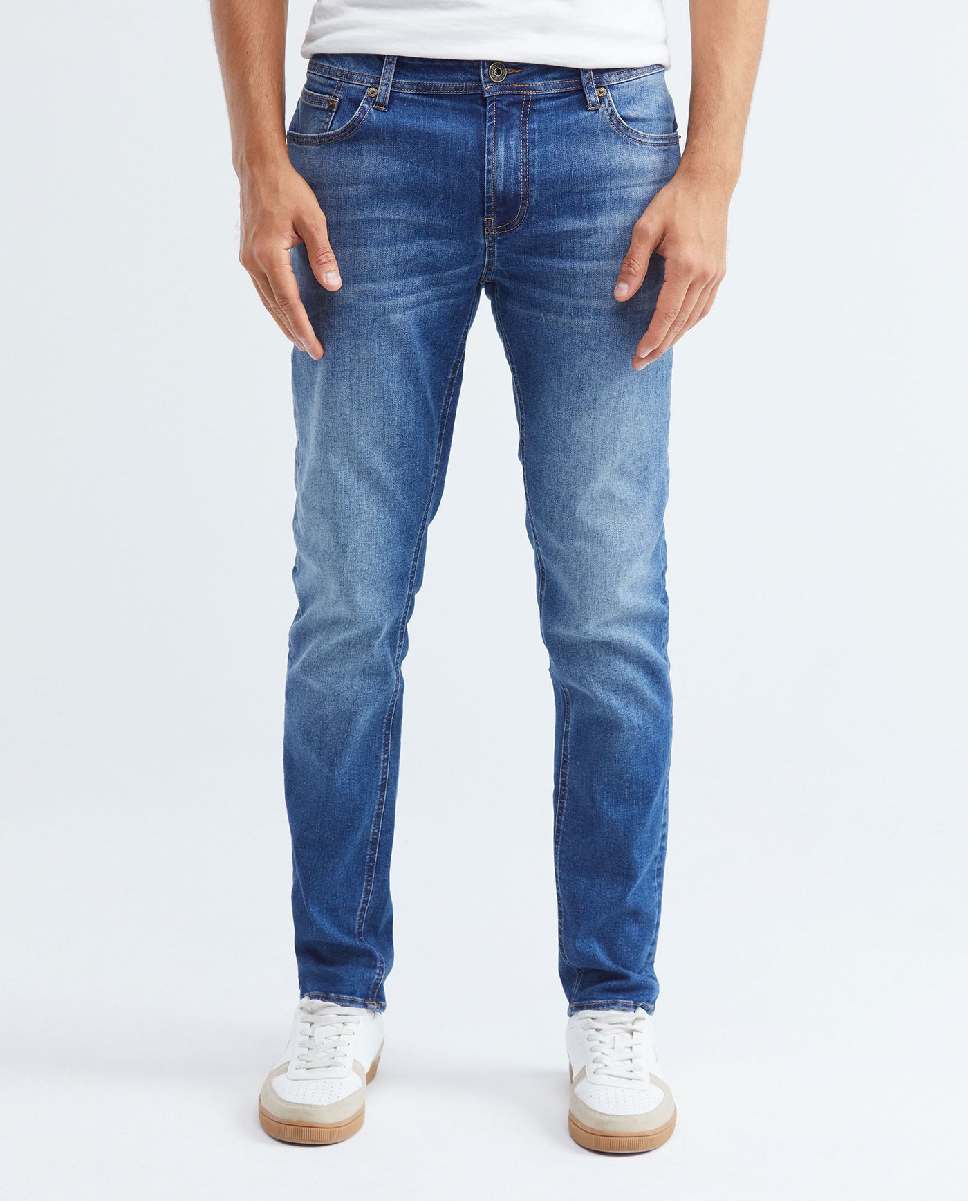 Jean for Men Super Slim Fit, Rider, Super Slim Boot - Medium Blue - Blue 332F024 - 1