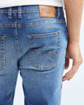 Jean for Men Super Slim Fit, Rider, Super Slim Boot - Medium Blue - Blue 332F024 - 5