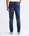 Jean for Men Super Slim Fit, Rider, Super Slim Boot - Dark Blue + Ripped - Blue 332F029 - 5