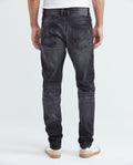 Men's Rider Jeans Slim Fit Gray Wash Distressing Low-Rise - 5
