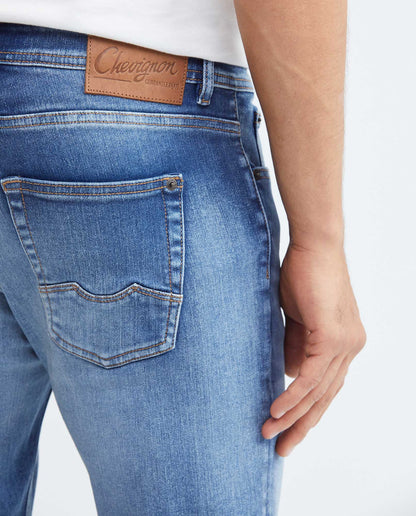 Men's Jeans Super Slim Fit, Rider, Super Slim Boot - Medium Vintage Blue - Blue - 6