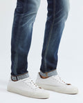 Men's Rider Heritage Jeans Super Slim Fit Dark Gray Wash Distressing Low-Rise 332F451 - 5