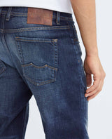 Men's Morrison Heritage Jeans Straight Bootcut Ultra Dark Heel Extended Distressing 332F454 - 6
