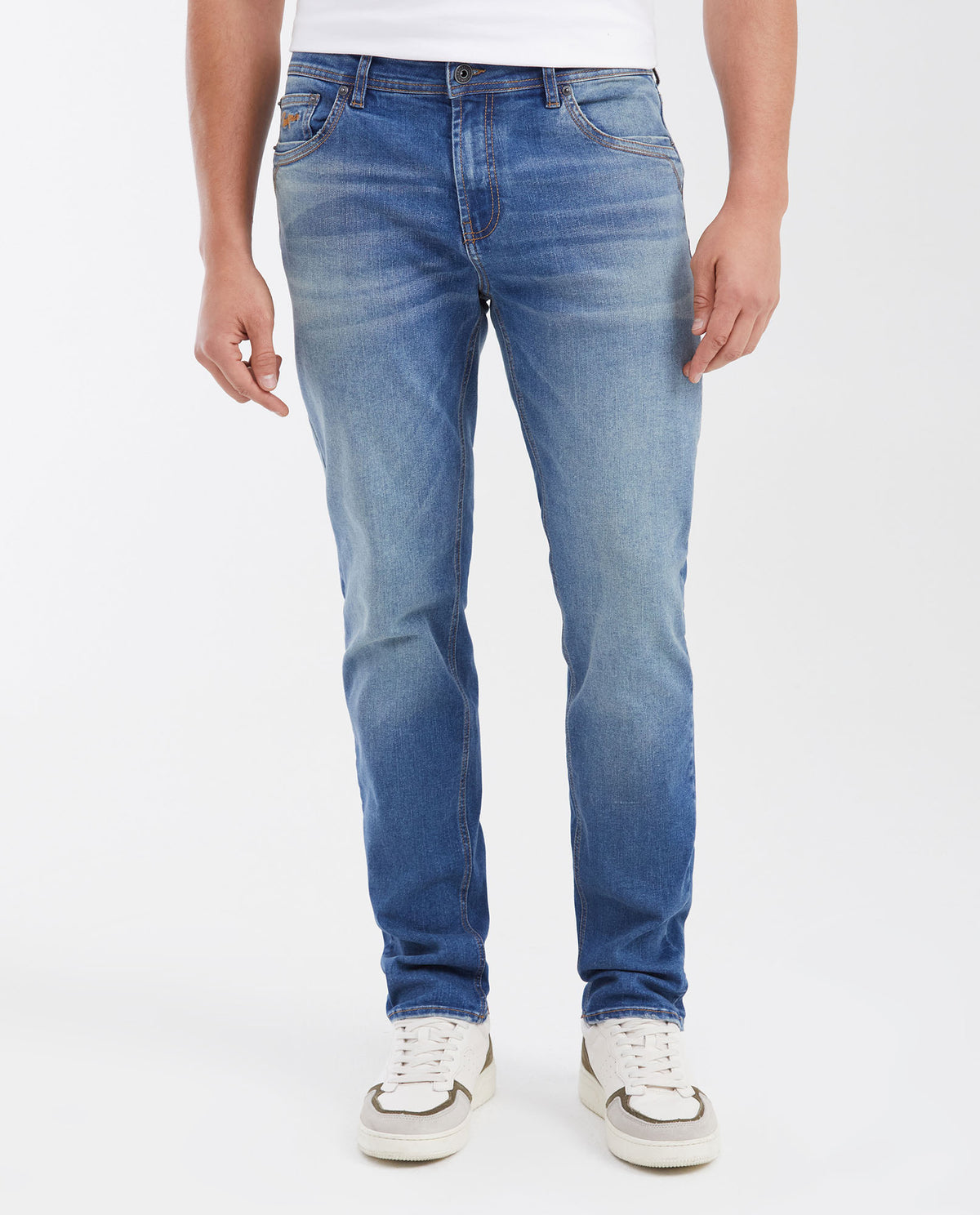 Men's Jeans Straight Fit Boot Cut - Medium Blue 63_332G004_AZU184140_0