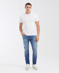Men's Jeans Straight Fit Boot Cut - Medium Blue 63_332G004_AZU184140_3