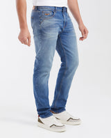 Men's Jeans Straight Fit Boot Cut - Medium Blue 63_332G004_AZU184140_4