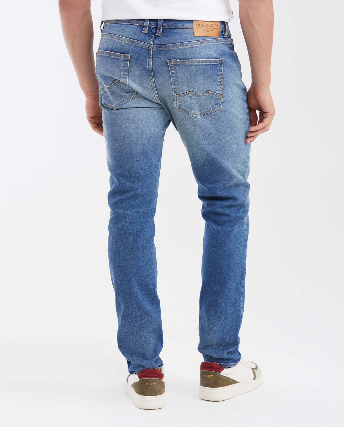 Men's Jeans Straight Fit Boot Cut - Medium Blue 63_332G004_AZU184140_5