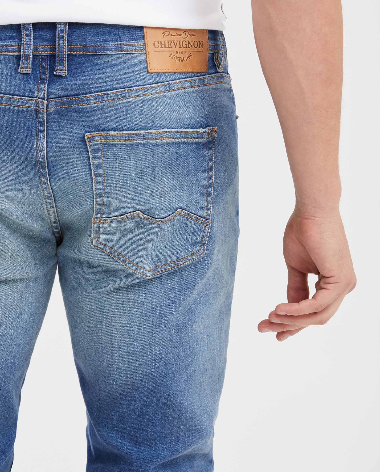 Men's Jeans Straight Fit Boot Cut - Medium Blue 63_332G004_AZU184140_6