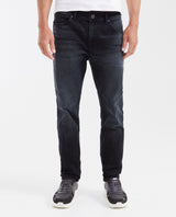 Men's Morrison Straight Fit Boot Cut Jeans in Black & Blue with Recycled Cotton 332G006 - 1