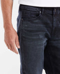 Men's Morrison Straight Fit Boot Cut Jeans in Black & Blue with Recycled Cotton 332G006 - 3