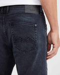 Men's Morrison Straight Fit Boot Cut Jeans in Black & Blue with Recycled Cotton 332G006 - 6