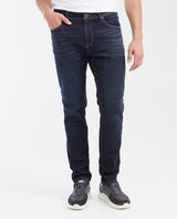 Men's Morrison Straight Fit Slim Boot Jeans in Ultra Dark Cross-Weave Comfort 332G008 - 1