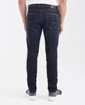 Men's Morrison Straight Fit Slim Boot Jeans in Ultra Dark Cross-Weave Comfort 332G008 - 4