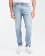 Jean Straight Fit Mid Rise Slim Leg Light Blue for Men - Blue 332G010 - 1