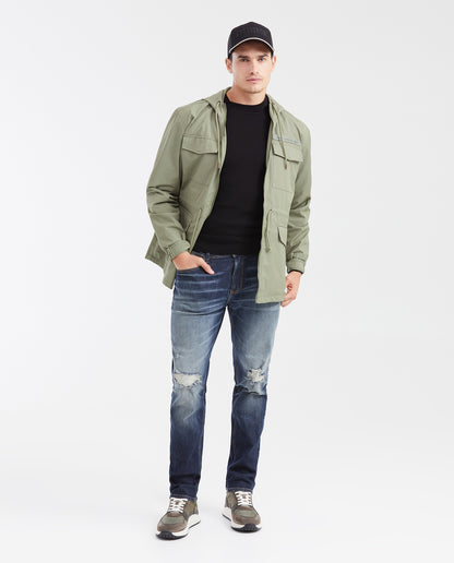 Men's Jeans Straight Fit Mid - Rise Boot Cut Ultra Dark - Blue - 2