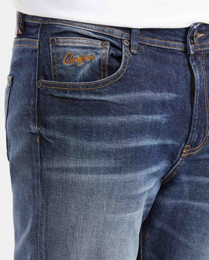 Men's Jeans Straight Fit Mid - Rise Boot Cut Ultra Dark - Blue - 3