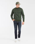 Men's Ultra Dark Blue Slim Fit Mid-Rise Slim Leg Jeans - Blue 332G015 - 2