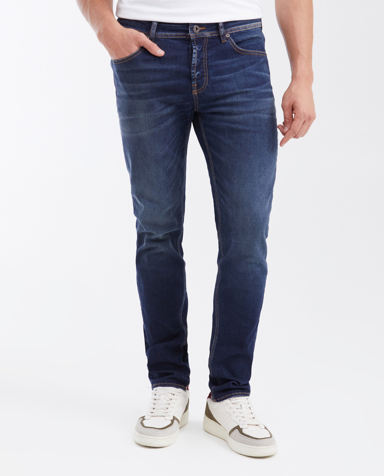 Men's Rider Skinny Fit Jeans, Stretch - Dark Wash 332G018 - 1