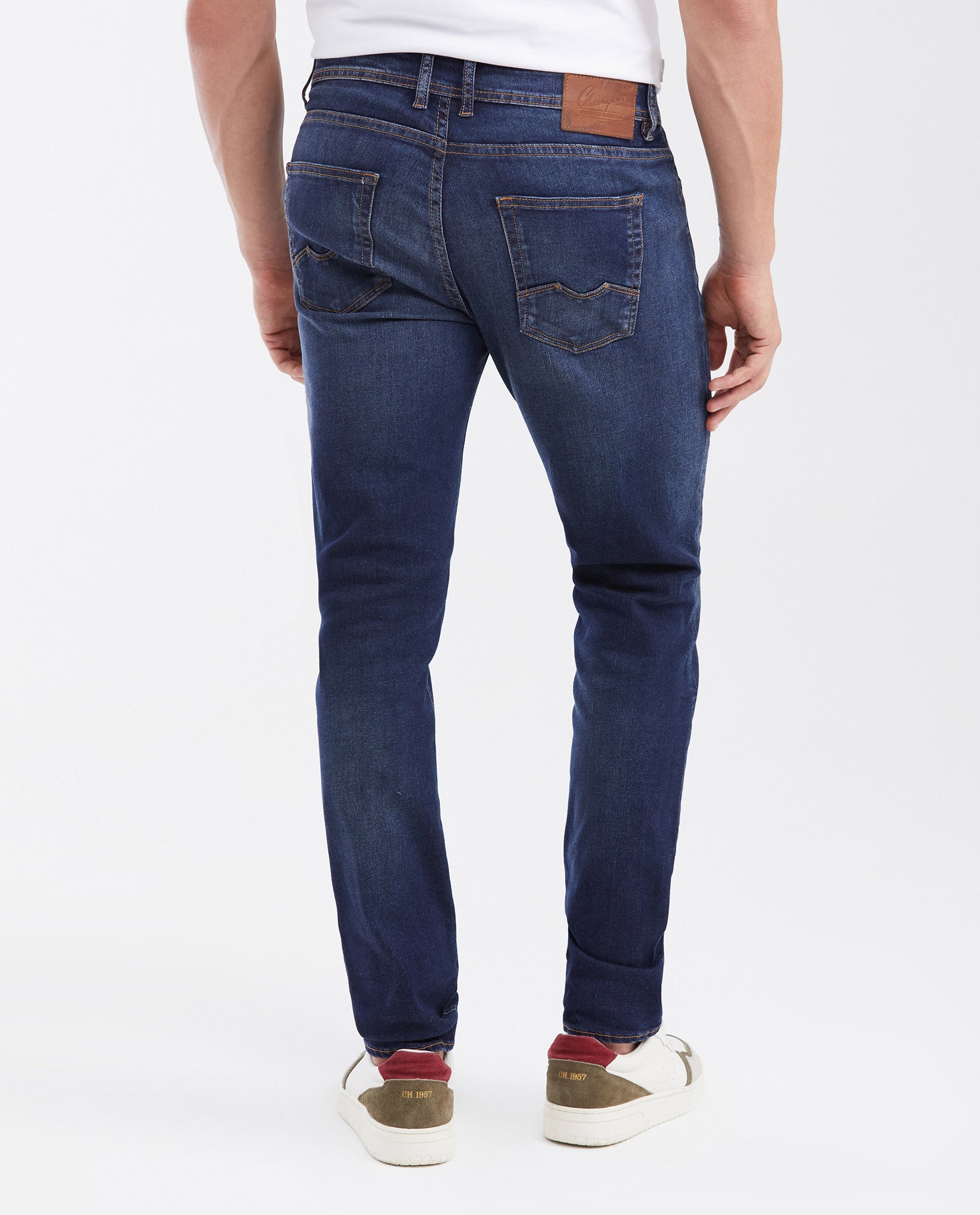Men's Rider Skinny Fit Jeans, Stretch - Dark Wash 332G018 - 4