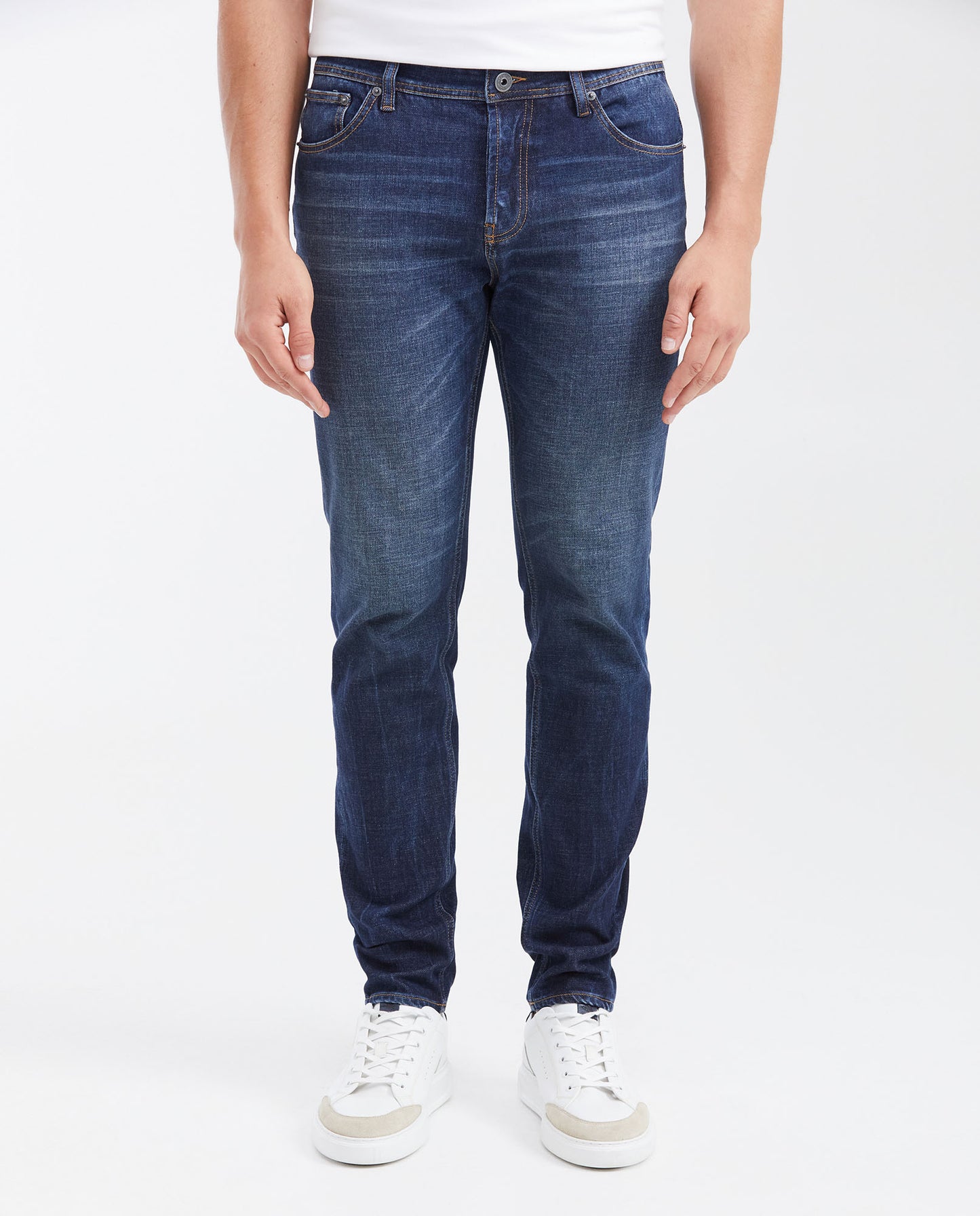 Men's Jeans Super Slim Fit Low Rise Super Slim Leg Dark - Blue - 1