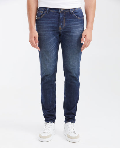 Men's Jeans Super Slim Fit Low Rise Super Slim Leg Dark - Blue - 1