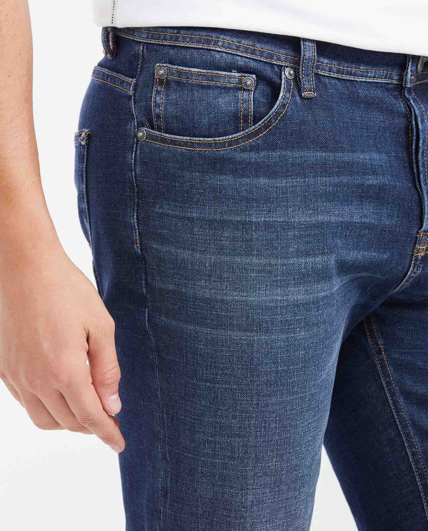 Men's Jeans Super Slim Fit Low Rise Super Slim Leg Dark - Blue - 3