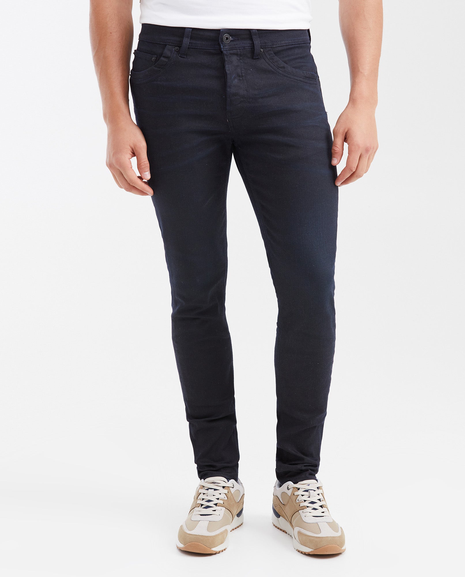 Jean Super Slim Fit Low Rise Super Slim Leg Ultra Dark Blue Resin Finish for Men - Blue 332G022 - 1