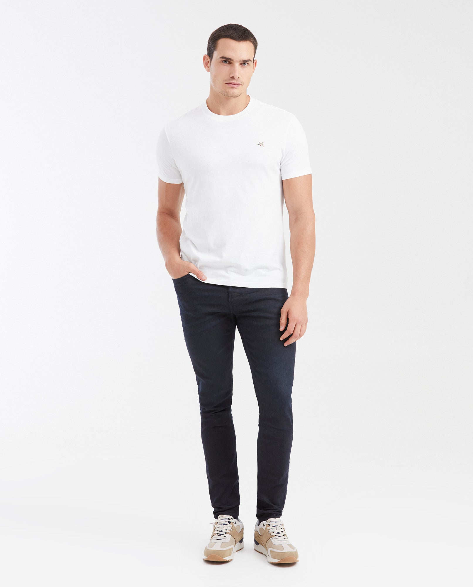 Jean Super Slim Fit Low Rise Super Slim Leg Ultra Dark Blue Resin Finish for Men - Blue 332G022 - 2