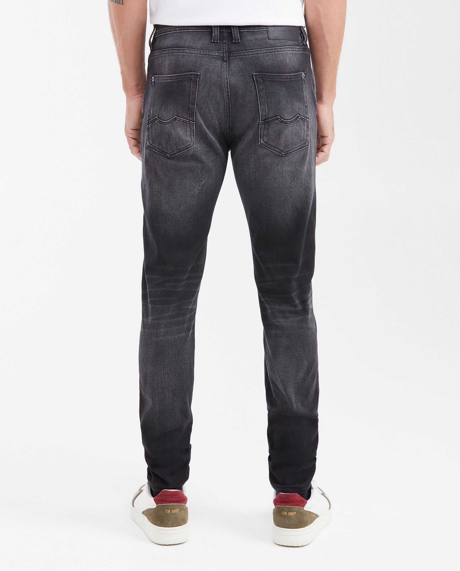 Jean Super Slim Fit Low Rise Super Slim Leg Black for Men - Gray 332G023 - 4