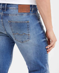 Men's Rider Super Slim Fit Jeans in Medium Wash Stretch with Recycled Materials 332G025 - 5