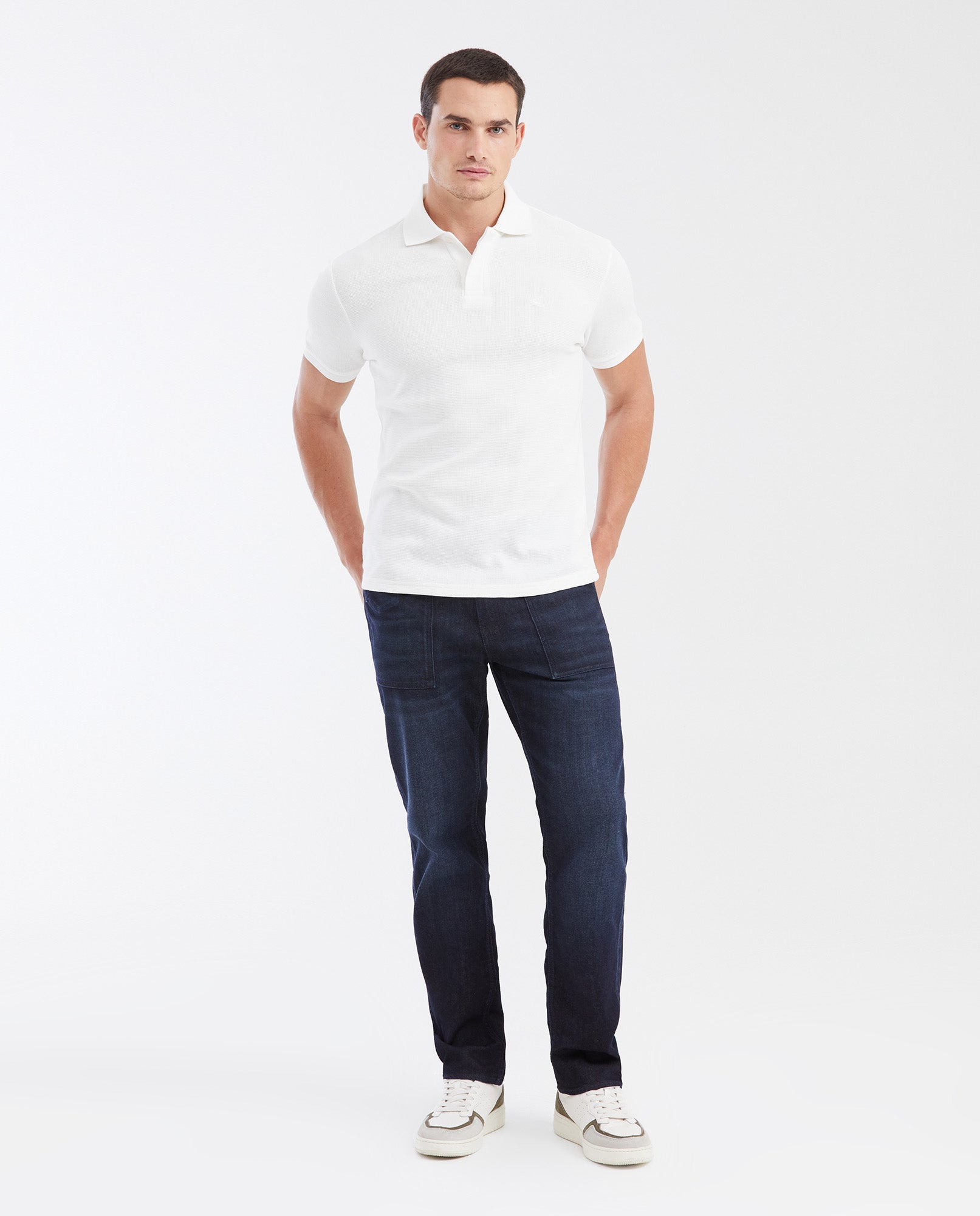 Men's Jeans Relaxed Fit, Boot Cut- Ultra Dark Blue 332G032 - 2