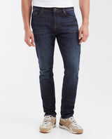 Slim Fit Mid-Rise Ultra Dark Blue Slim Leg Jeans for Men - Blue 332G033 - 1