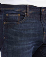 Slim Fit Mid-Rise Ultra Dark Blue Slim Leg Jeans for Men - Blue 332G033 - 3