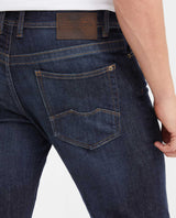 Slim Fit Mid-Rise Ultra Dark Blue Slim Leg Jeans for Men - Blue 332G033 - 5
