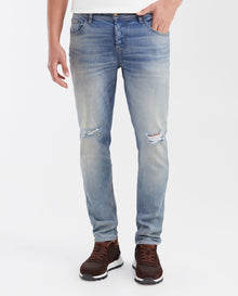 Men's Jeans Super Slim Fit, Low Rise, Super Slim Leg - Light Blue - 1