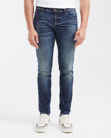Men's Jeans Super Slim Fit, Low Rise, Super Slim Leg - Vintage Blue - 1