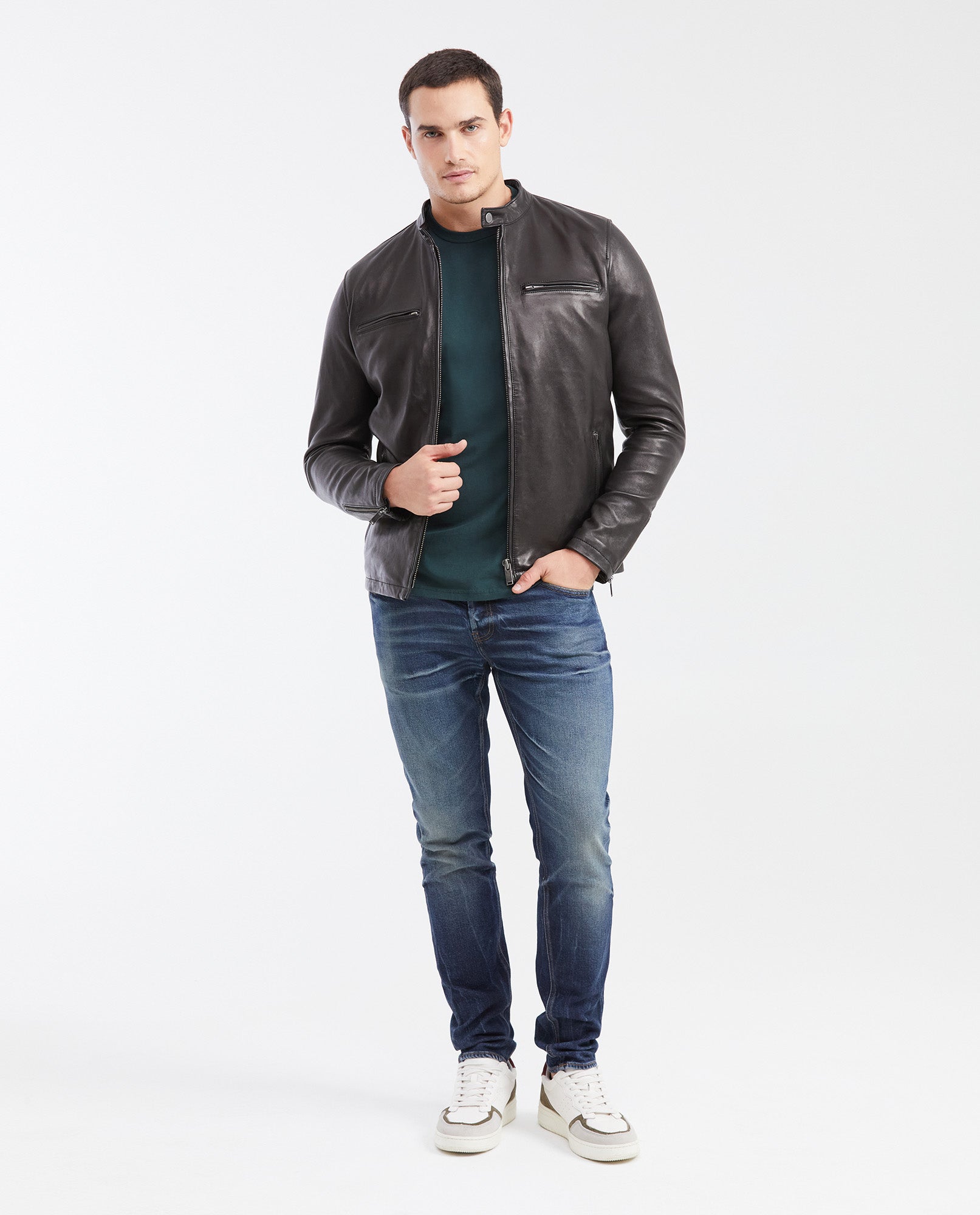 Men's Jeans Super Slim Fit, Low Rise, Super Slim Leg - Vintage Blue - 2