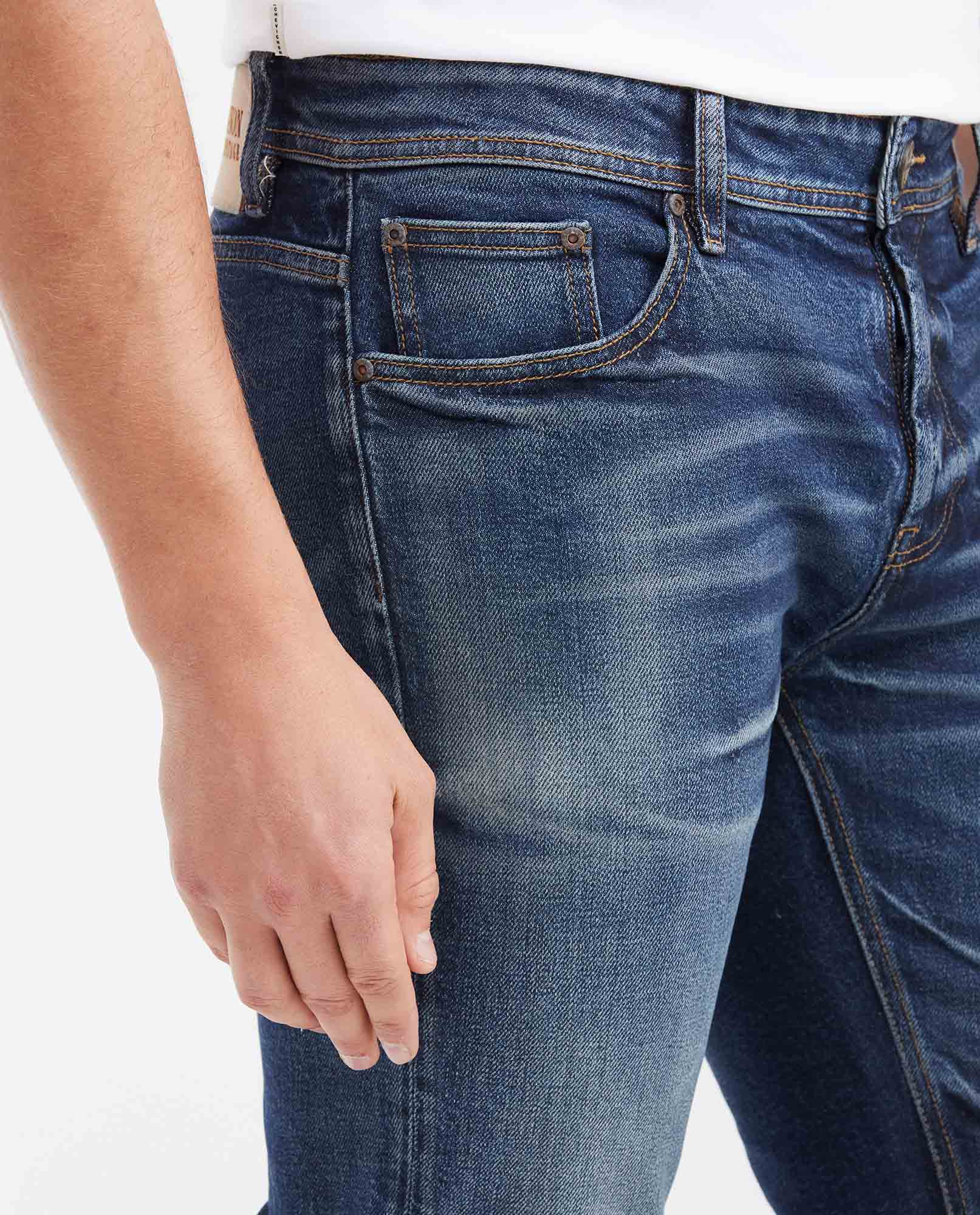 Jean Super Slim Fit Low Rise Super Slim Leg Medium Blue Vintage for Men - Blue 332G453 - 3