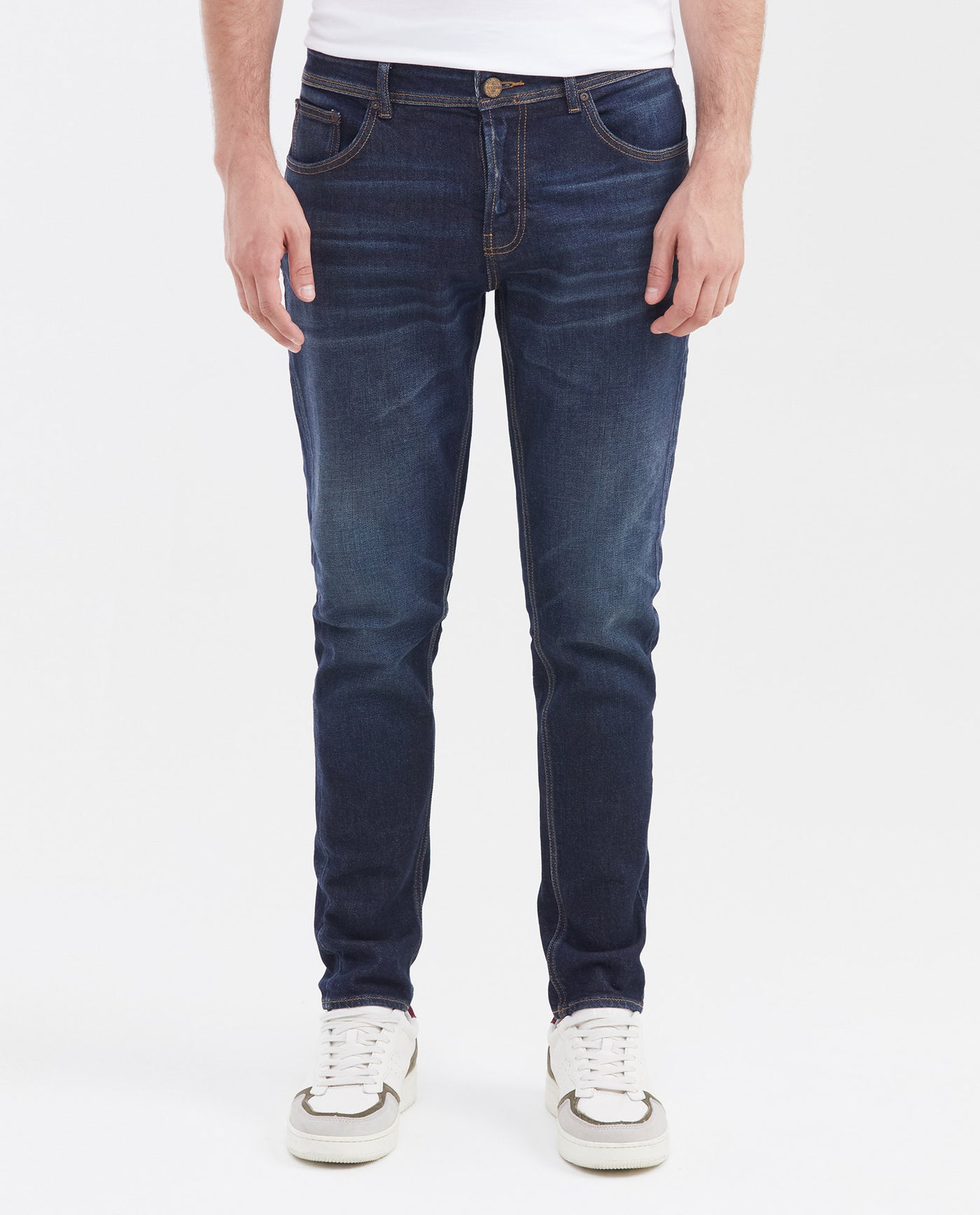 Men's Jeans, Skinny Fit - Dark Blue 332G454 - 1