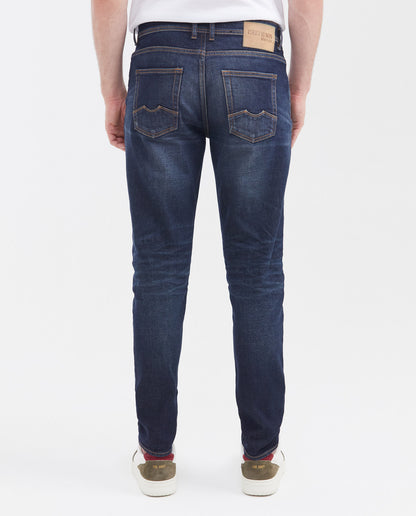 Men's Jeans Super Slim Fit, Low Rise, Super Slim Leg - Dark Blue - 3