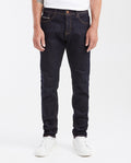 Men's Heritage Rider Super Slim Fit Jeans in Ultra Dark Selvedge with Recycled Materials - 1