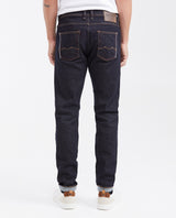 Men's Heritage Rider Super Slim Fit Jeans in Ultra Dark Selvedge with Recycled Materials - 4