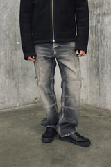 Mens Relaxed Fit Gray Jeans - Special Collection - Gray 63_332H201_GRI194305_3